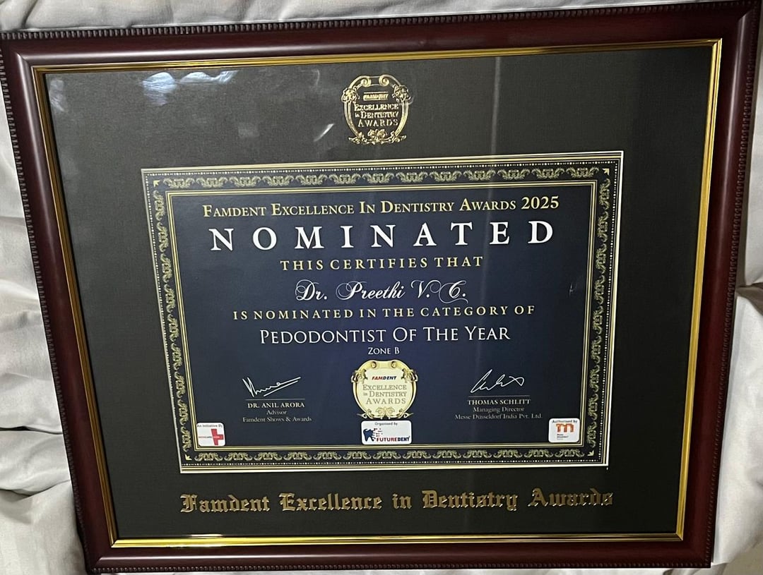 Customer at dental clinic