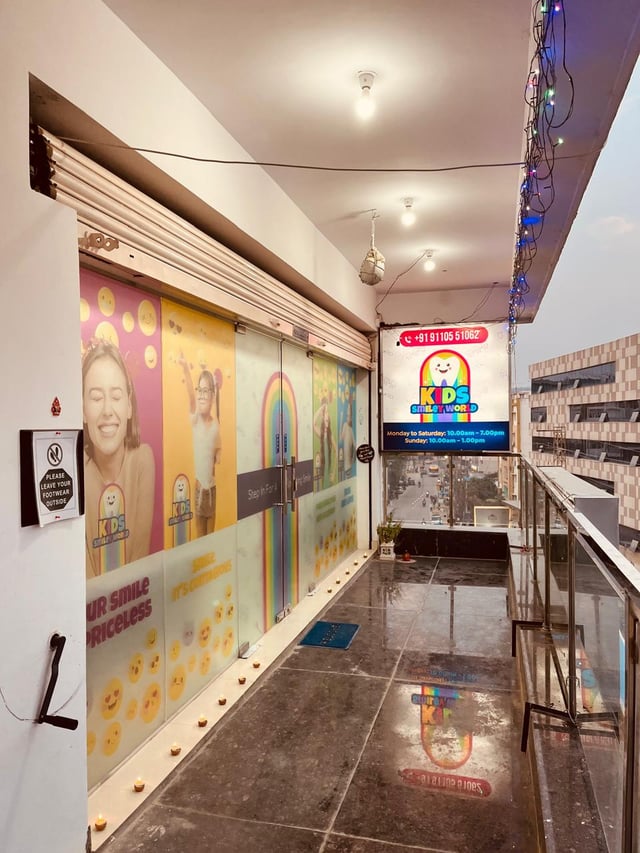 Customer at dental clinic