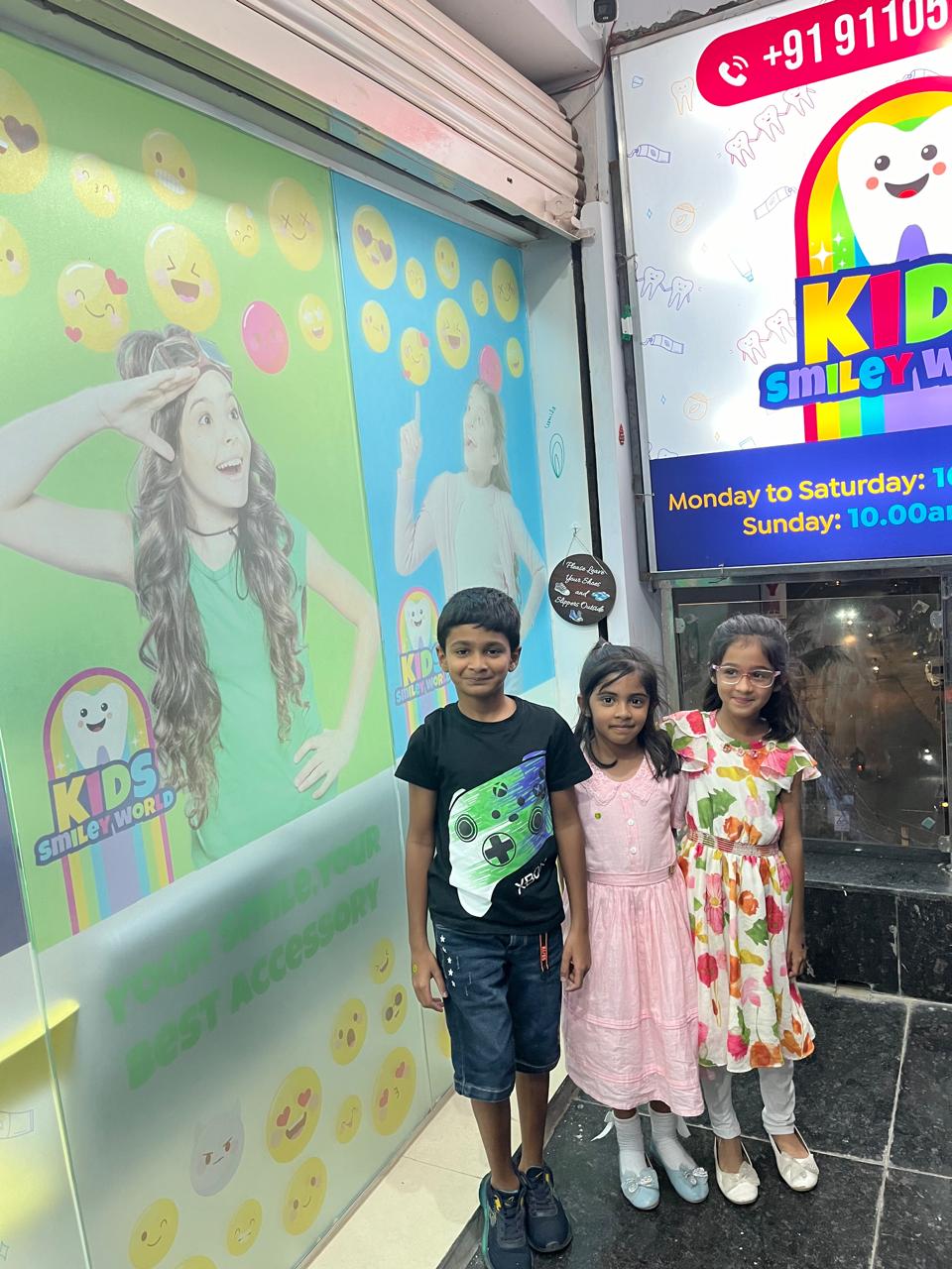 Customer at dental clinic